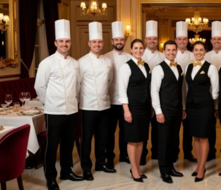 Tim kuhara i sommeliera Zlatna Casino restorana