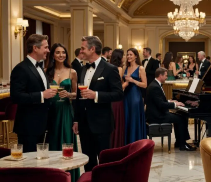 Elegantna večera u luksuznom casino ambijentu