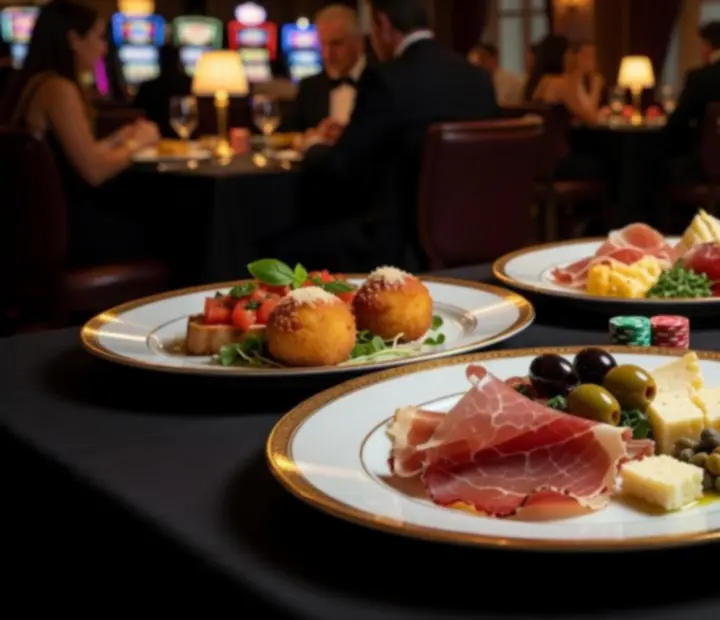 Delikatna predjela u fine dining stilu u casino restoranu