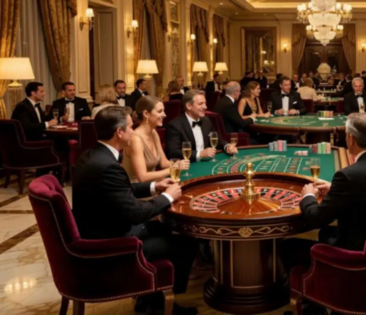 Sofisticirani casino stolovi u Zlatna Casino restoranu